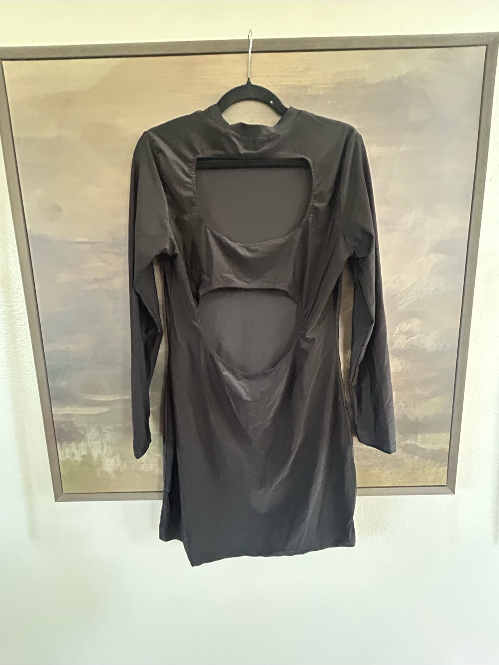 NWOT Finesse Black Long-Sleeve Cutout Dress